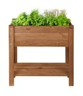 Verhoogde Kweekbak Met Opbergruimte Donkerbruin 3 Verhoogde Kweekbak Met Opbergruimte Donkerbruin