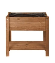 Verhoogde Kweekbak Met Opbergruimte Donkerbruin 4 Verhoogde Kweekbak Met Opbergruimte Donkerbruin - Afbeelding 2